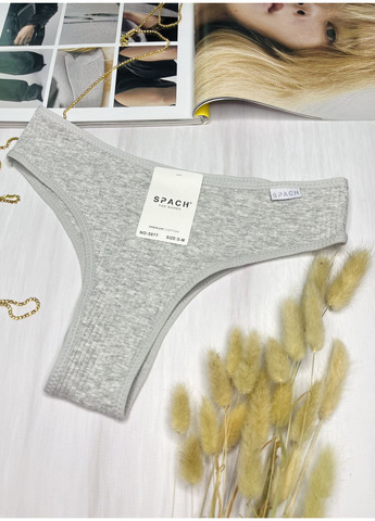 Трусики бразиліани бавовняні в рубчик SPACH (350935628)