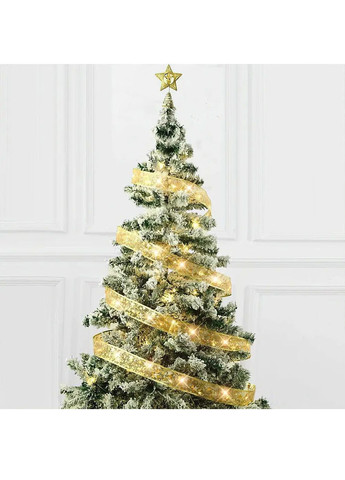 Гирлянда лента светодиодная новогодняя комнатная на елку с работой от батареек 5 м 50 лампочек (482046-Prob) Теплая белая Unbranded (369807276)