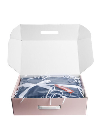 Постільний комплект євро сатин у смужку бавовна натуральна тканина набір постільного джинсу IDEIA (318506585)