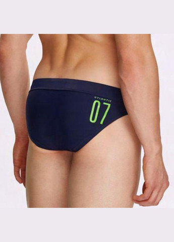 Мужские салатовые пляжные мужские плавки брифы Atlantic