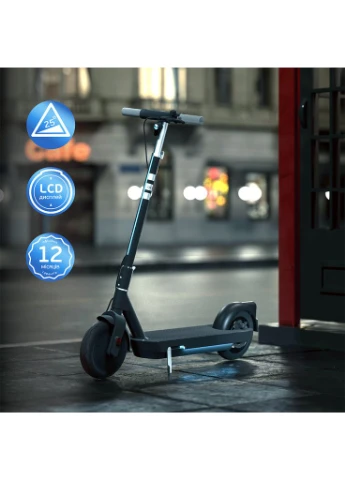 Электросамокат ES30-NEON PRO Black 10", 350(700)W, 14.7Ah, 80km, 25km\h, 25%, NFC, App, 21kg OKAI (384294950)