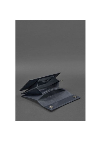 Сумка клатч на кисть чоловіча із натуральної шкіри маленька Синій 37623 BlankNote (361348737)