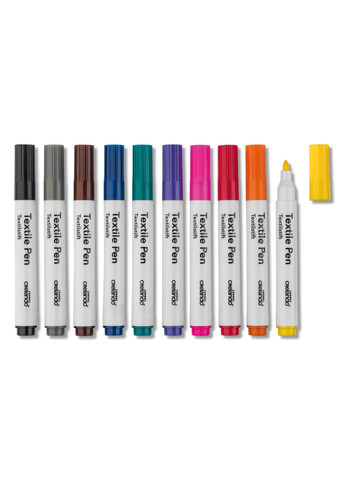 Набор маркеров для текстиля «Мультиколор» 10 шт комбинированный Crelando (322722168)