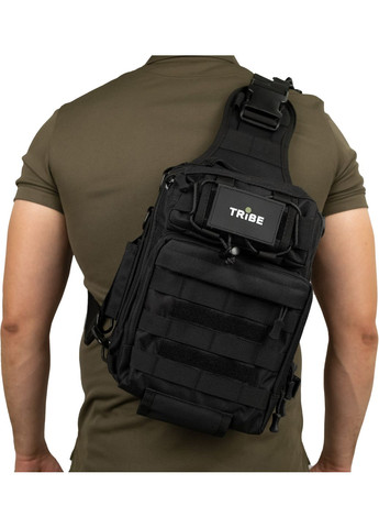 Тактическая сумка через плечо Sling Pack 6.5 л Черная (T-IE-0003-black) Tribe (364955350)