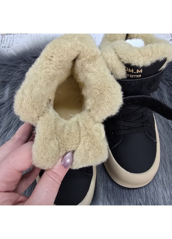 Черные повседневные зимние ботинки детские для девочки зимние Tom.M