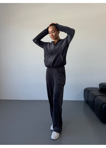 Костюм (кофта, брюки), цвет Темно-серый Fashion (361310403)