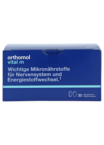 Вітаміни для чоловіків Vital M капсули та таблетки 30 порцій Orthomol (280265870)