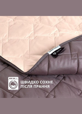Покривало 210х240 см євро стьобане двостороннє якісна стібка мікрофібра на ліжко диван IDEIA (318506550)
