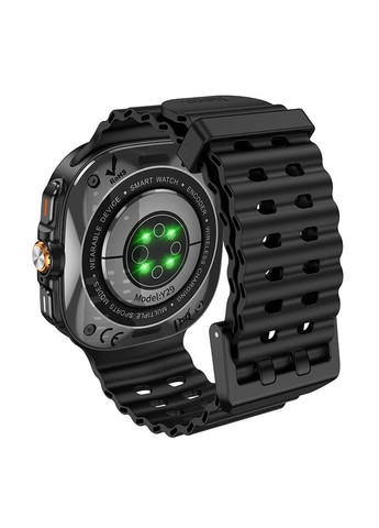Смарт-часы 38мм. 220 мАч Smart sports watch (call version) Black (6942007648516) Hoco Y29 (372685484)