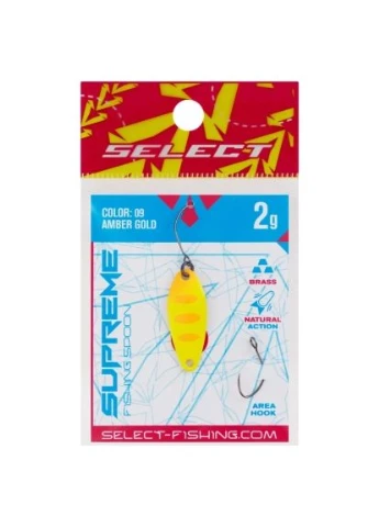 Блешня (1870.80.44) Select Supreme 2.0g 27mm 09 Amber Gold (401513075)