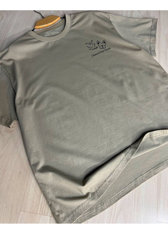 Футболка женская A-N 2358 оверсайз с рисунком животных на спине No Brand - (329694208)