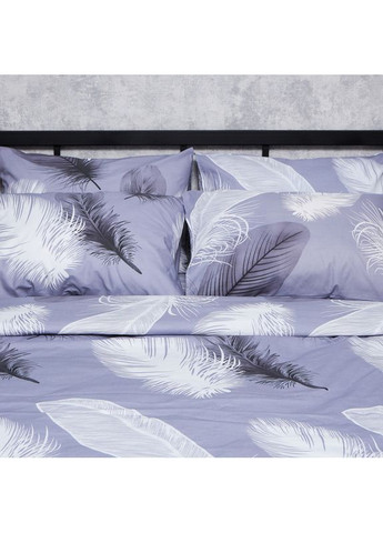 Комплект постельного белья Бязь Gold Люкс «» Полуторный 143х210 наволочки 4х50х70 (MS-820006913) Moon&Star Soft Plumes (356115029)