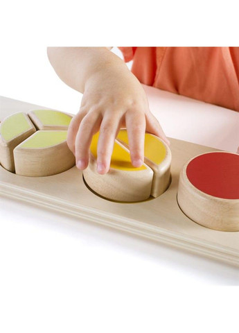 Деревянный пазл-сортер Manipulatives Секторы круга (G6739) Guidecraft (331173745)