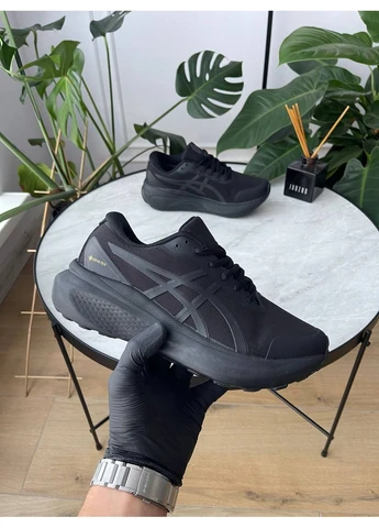 Чорні Осінні кросівки чоловічі asics gel-kayano 30 gore-tex black | асікс гель-каяно 30 чорні No Brand