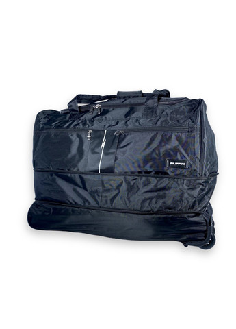 Дорожня сумка на колесах з розширенням, 1 відділ, розмір: 66*40(52)*38 см, чорна Filippini (285814887)