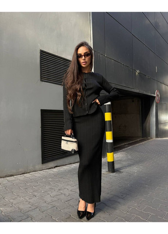 Костюм Дженніфер вʼязка в рубчик,Туреччина,кофта та спідниця Україна (363555667)