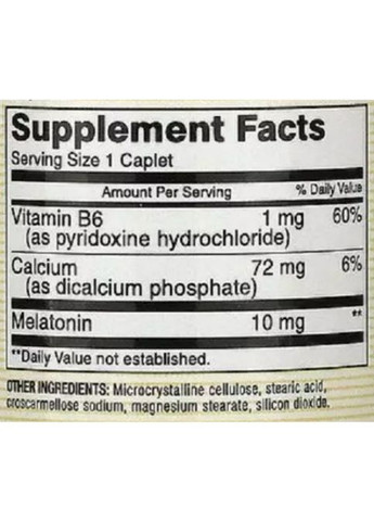 Melatonin 10 mg 60 Caplets Mason Natural (288050757)