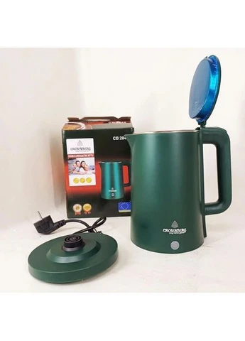 Електрочайник CB 2845 Green, 1.8 л, дисковий, 1800 Вт (Р9214) Crownberg (388482430)