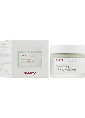 Заспокійлива глиняна маска із зеленим чаєм Factory Green Energy Calming Mask Pack 75ml (2-941707) Manyo (373304249)