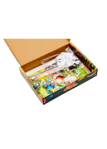 Деревянный пазлраскраска А5 "Коровка" Puz-22936 кисточка, краски, клейкая пленка PuzzleOK (315352117)