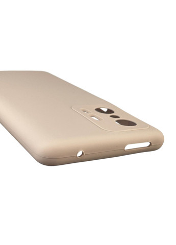 Чохол для 11T силіконовий з мікрофіброю нековзний на сяомі 11т пудровий Xiaomi (366389874)