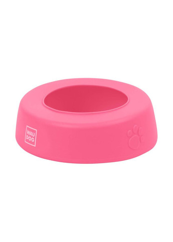 Миска-непроливайка Silicone, 1 л, розовая WAUDOG (367592557)