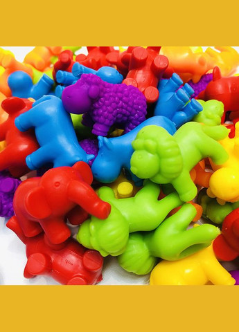 Сортер Монтессорі для дітей Тварини з пінцетом - Ігровий набір для сортування та рахунку No Brand (311671897)