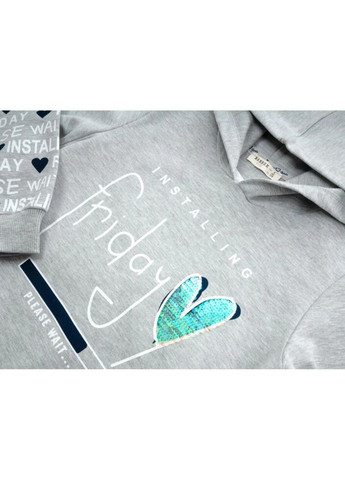 Кофта худі (16595-134G-gray) Breeze (301142521)