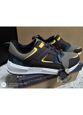 Цветные демисезонные мужские кроссовки ортопедическая стелька натуральная кожа деми Royyna кросівки