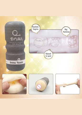 Мастурбатор ручний чоловічий Snail чорний вагіна іграшка для маструбації багаторазовий чоловічі маструбатори No Brand (341310013)