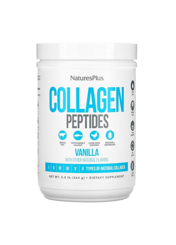 Колаген Collagen Peptides - 378g Vanilla Nature's Plus (280926763)