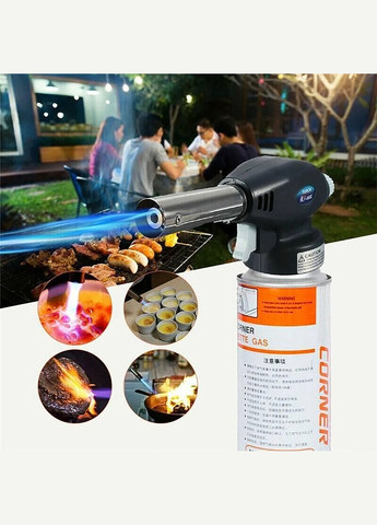 Ручний туристичний газовий пальник Flame Gun 915 з п'єзопідпалом насадка для газового балончика Yu Xin (295439344)