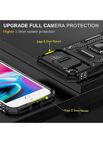 Ударопрочный чехол Camshield Army Ring для Apple iPhone 7 / 8 / SE (2020) (4.7") Epik (296929185)