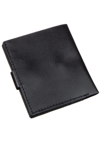 Мужское кожаное портмоне с монетницей и хлястиком вертикальное черное (sku_16221) No Brand (327819245)