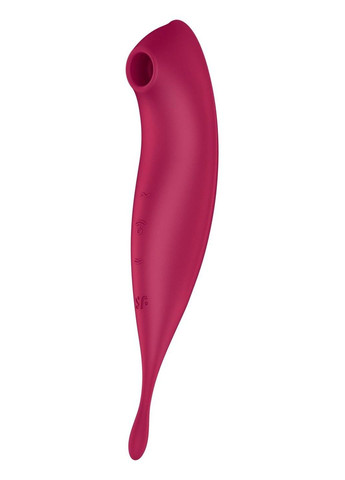 Смарт-вібратор для клітора з вакуумною стимуляцією Twirling Pro+ dark red Satisfyer (298350195)