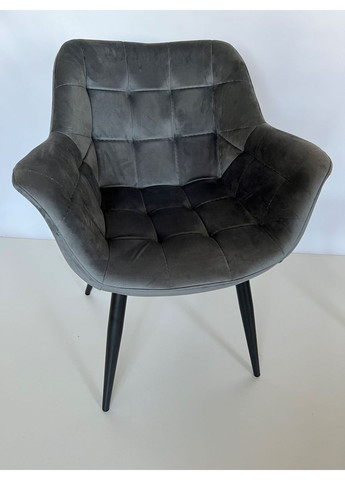 Стілець обідній ELEGANT Сірий Велюр Intarsio (372178891)