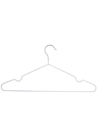 Набір вішалок для одягу 40.5х21х0.3 см 8 шт. White (6722133) IDEA HOME (280946425)