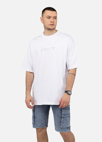 Біла чоловіча футболка з коротким рукавом колір білий цб-00245601 Clang