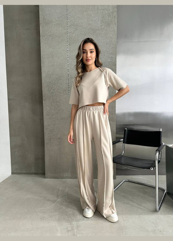 Бавовняний жіночий костюм двійка No Brand (324768640)