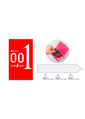 Презервативи із натурального латексу Red 001 (в упаковці 3 шт) Muaisi (307289539)