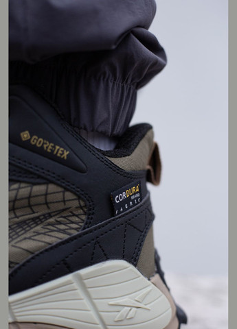 Хаки зимние мужские ботинки зимний мех reebok zig kinetica 2.5 edge khaki fur No Brand