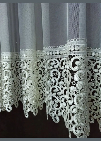 Тюль Арка коротка кремова на фатині 300Х180 No Brand F-05 (346058117)