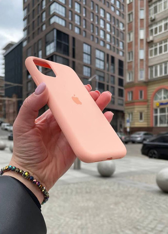 Чехол для iPhone 11 Pro Max оранжевый Grapefruit Silicone Case силикон кейс No Brand (289754192)