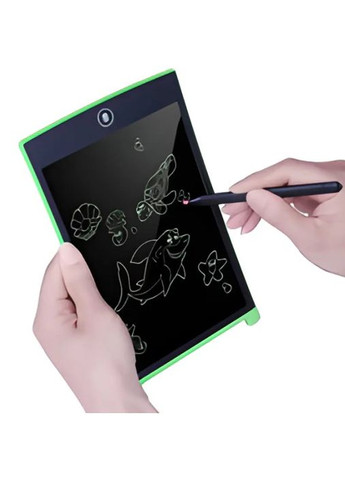 Графічний планшет для малювання та нотаток 8,5" Зелений No Brand (289370107)