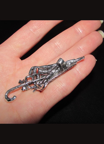 Вінтажний стиль - розкішна брошка парасолька, брошка парасолька в австрійських стразах, 5601 Fashion Jewelry (336949489)