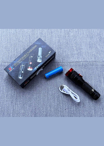 Фонарь ручной аккумуляторный BL-736-T6 1 режим фонарик противоударный с клипсой зумом 18650 X-Balog (297331254)