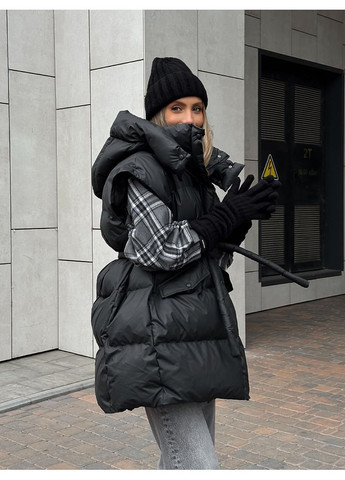 Черная куртка transformer удлиненная цвет черный рейнс milirud