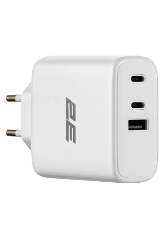 Сетевое зарядное устройство USB-C Wall Charger GaN 65W White (-WC3USB65W-W) 2E (389877997)