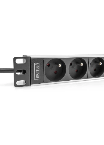 Пристрій розподілу електроживлення 10" 1U, 16A, 230V 4xSchuko, вилка Schuko Digitus (393457627)