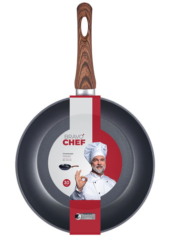 Сковорідка класична 30 см (6815601) Bravo Chef (314745903)